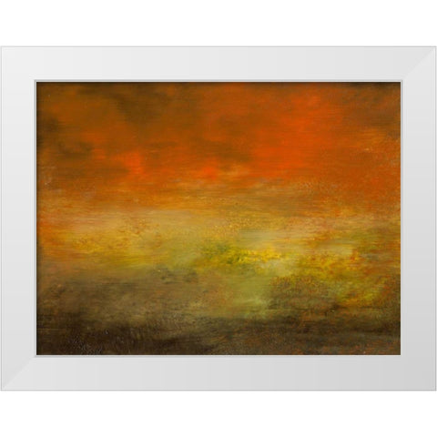 Meadow VI White Modern Wood Framed Art Print by Gordon, Sharon