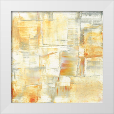 Techno II White Modern Wood Framed Art Print by Gordon, Sharon