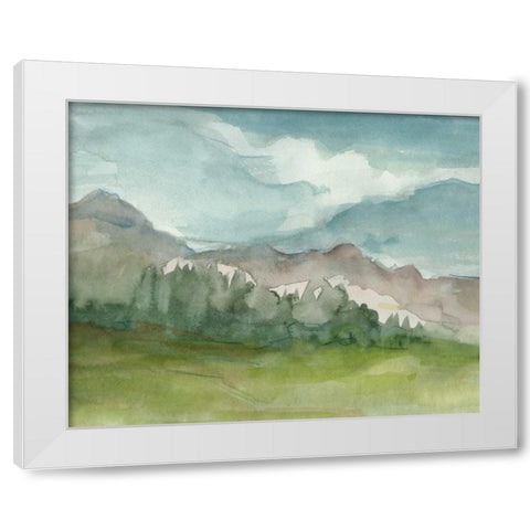 Plein Air Mountain View II White Modern Wood Framed Art Print by Harper, Ethan