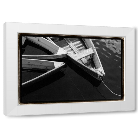 Dockside 3 White Modern Wood Framed Art Print by DeNardo, Laura