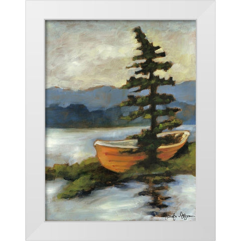 Maine Escape I White Modern Wood Framed Art Print by Goldberger, Jennifer