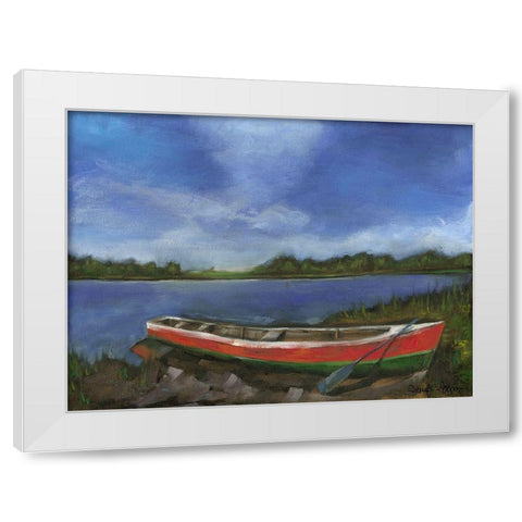 Maine Escape II White Modern Wood Framed Art Print by Goldberger, Jennifer