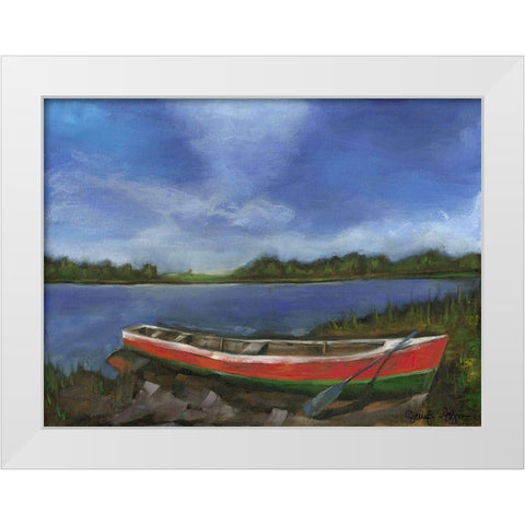 Maine Escape II White Modern Wood Framed Art Print by Goldberger, Jennifer