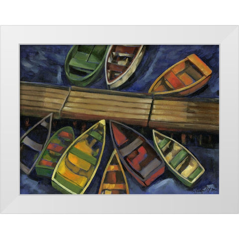 Maine Escape IV White Modern Wood Framed Art Print by Goldberger, Jennifer