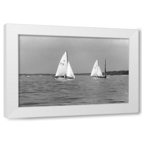 Ocean Breeze II White Modern Wood Framed Art Print by DeNardo, Laura