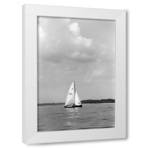 Ocean Breeze IV White Modern Wood Framed Art Print by DeNardo, Laura