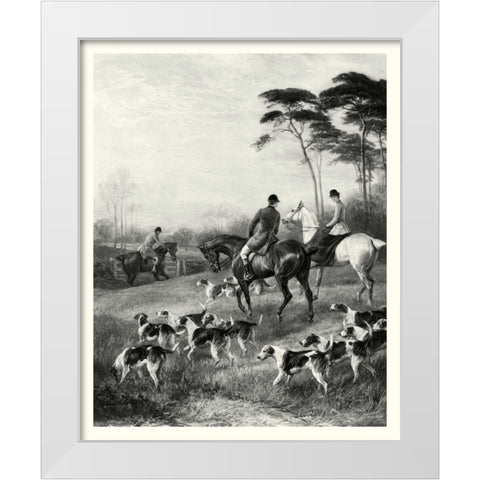 Homewards White Modern Wood Framed Art Print by Lucas, Arthur