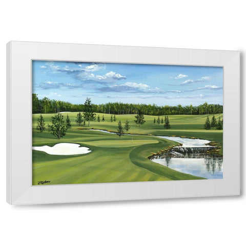 Day on the Links White Modern Wood Framed Art Print by Blankenship, Tom