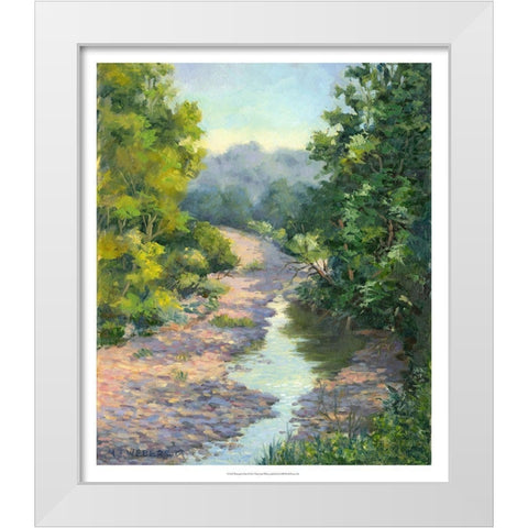 Waiting for Rain White Modern Wood Framed Art Print by Weber, Mary Jean