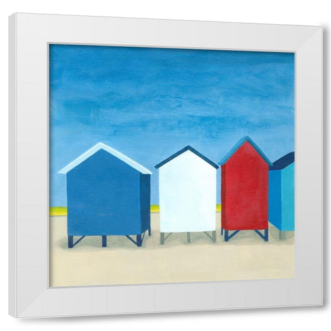 Beach Retreat II White Modern Wood Framed Art Print by Meagher, Megan