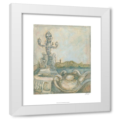 View of Paris I White Modern Wood Framed Art Print by Harper, Ethan