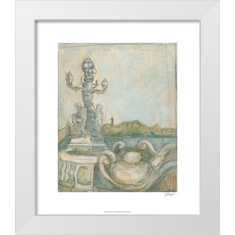 View of Paris I White Modern Wood Framed Art Print by Harper, Ethan