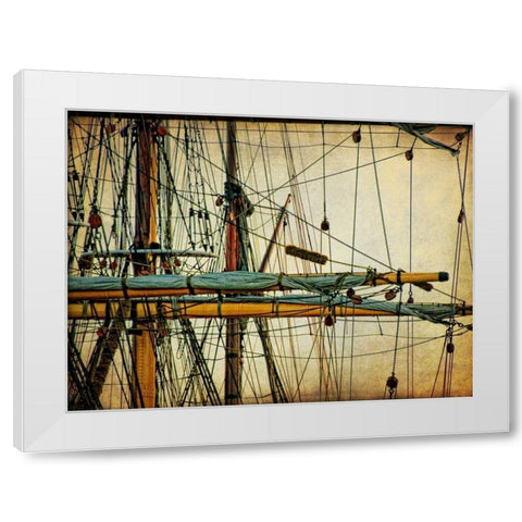 Rigging II White Modern Wood Framed Art Print by Head, Danny