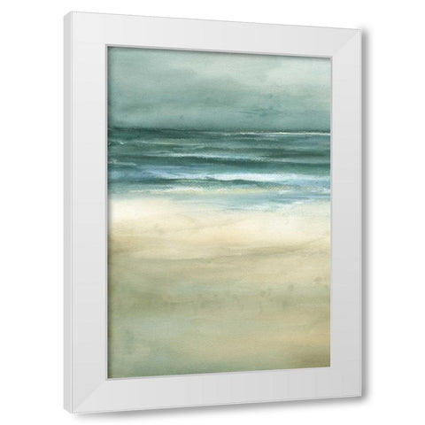 Tranquil Sea I White Modern Wood Framed Art Print by Goldberger, Jennifer