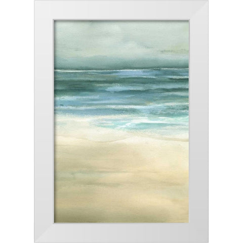 Tranquil Sea II White Modern Wood Framed Art Print by Goldberger, Jennifer