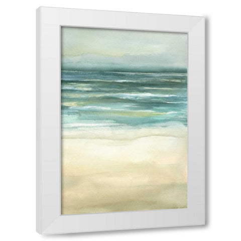 Tranquil Sea III White Modern Wood Framed Art Print by Goldberger, Jennifer
