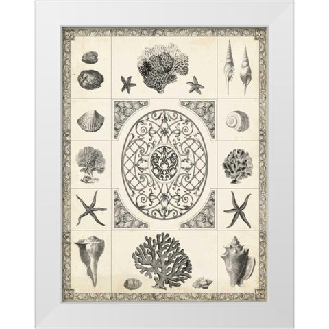 Natures Memento II White Modern Wood Framed Art Print by Vision Studio