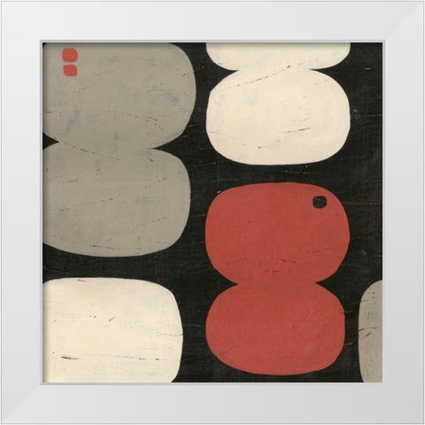 Figure Eight III White Modern Wood Framed Art Print by Vess, June Erica