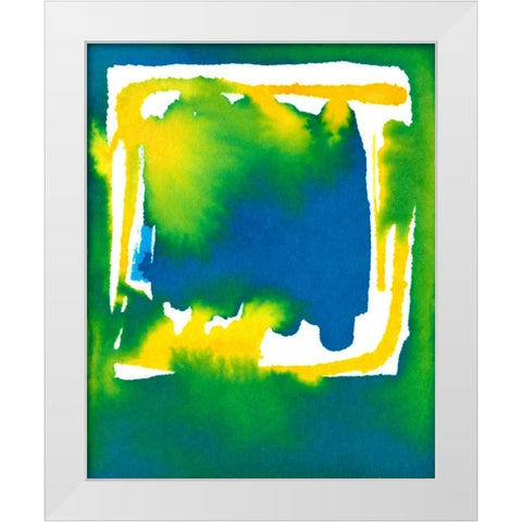 Instantaneous II White Modern Wood Framed Art Print by Stramel, Renee W.