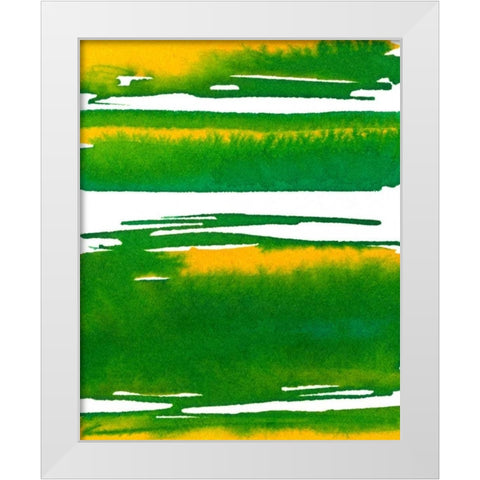 Saturated Spring I White Modern Wood Framed Art Print by Stramel, Renee W.