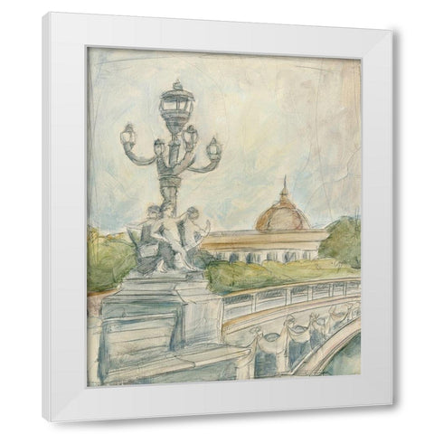 View of Paris IV White Modern Wood Framed Art Print by Harper, Ethan