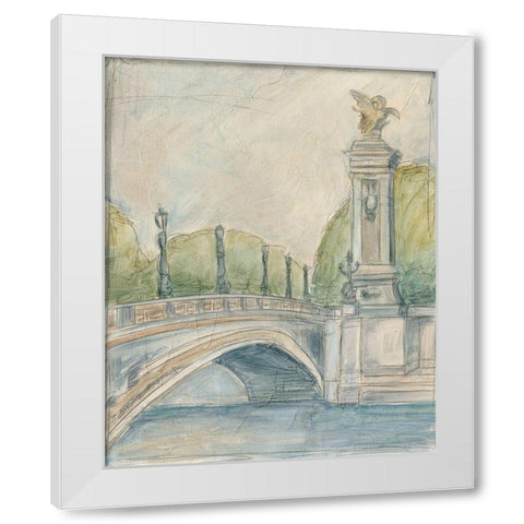View of Paris V White Modern Wood Framed Art Print by Harper, Ethan