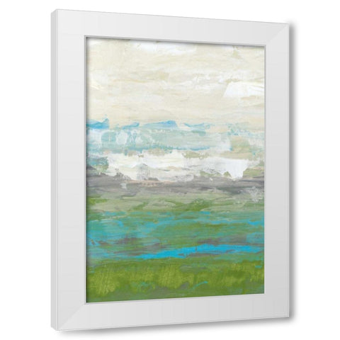 Heather Seas I White Modern Wood Framed Art Print by Goldberger, Jennifer