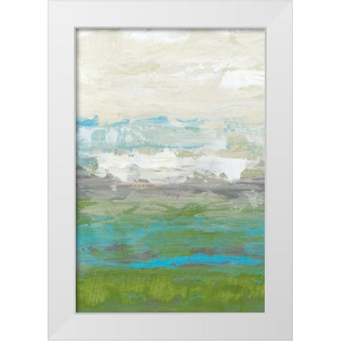 Heather Seas I White Modern Wood Framed Art Print by Goldberger, Jennifer