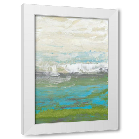 Heather Seas II White Modern Wood Framed Art Print by Goldberger, Jennifer