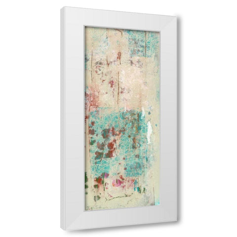 Layers Of Paint II White Modern Wood Framed Art Print by Goldberger, Jennifer