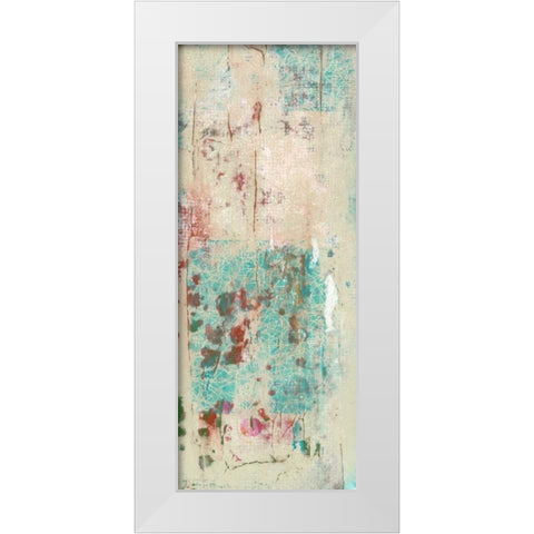 Layers Of Paint II White Modern Wood Framed Art Print by Goldberger, Jennifer