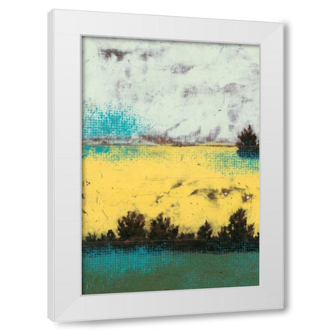 Hedges I White Modern Wood Framed Art Print by Goldberger, Jennifer