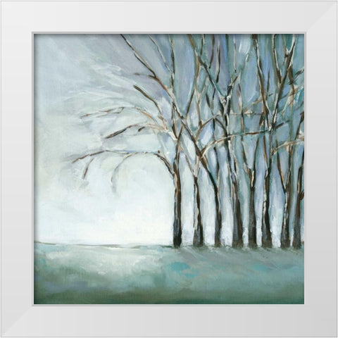 Tree in Winter White Modern Wood Framed Art Print by Long, Christina
