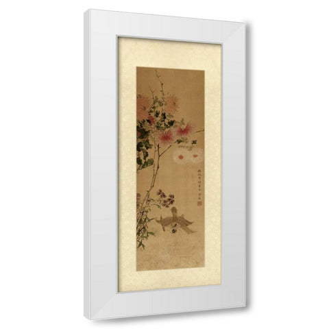 Oriental Silk IV White Modern Wood Framed Art Print by Unknown