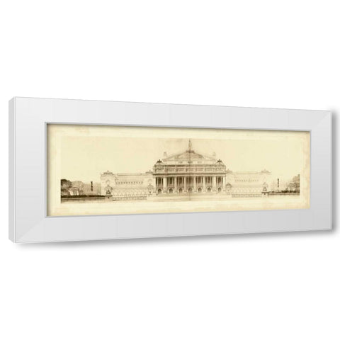 Les Grand Prix de Rome II White Modern Wood Framed Art Print by Le Deley