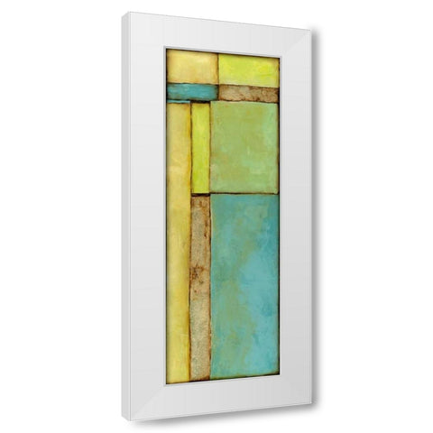 Stained Glass Window VI White Modern Wood Framed Art Print by Goldberger, Jennifer