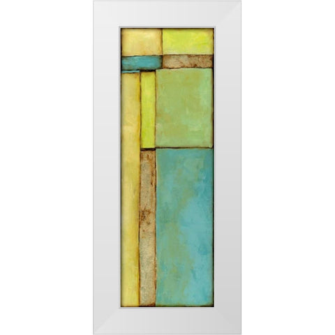 Stained Glass Window VI White Modern Wood Framed Art Print by Goldberger, Jennifer