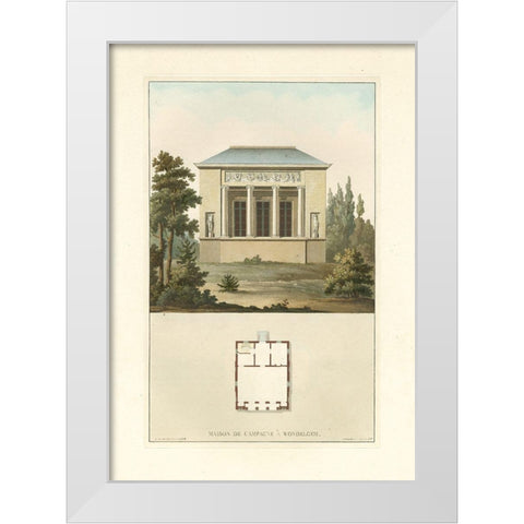 Architectural Detail III White Modern Wood Framed Art Print by Vision Studio