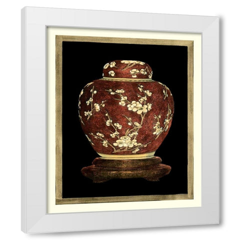 Ginger Jar I White Modern Wood Framed Art Print by Vision Studio