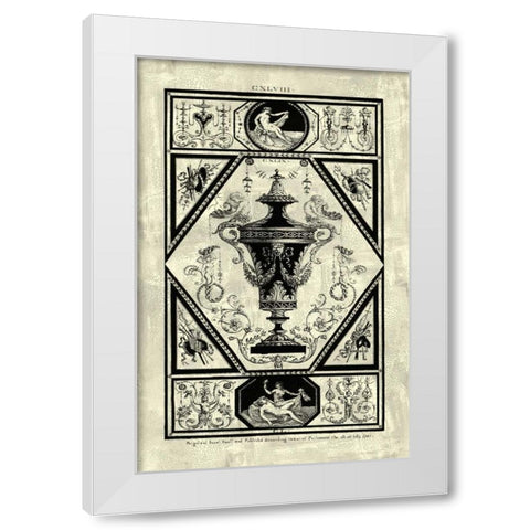 Pergolesi Urn I White Modern Wood Framed Art Print by Pergolesi, Michel