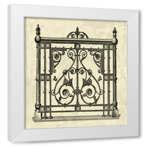 Printed O/S Gate of Splendor I White Modern Wood Framed Art Print by Vision Studio