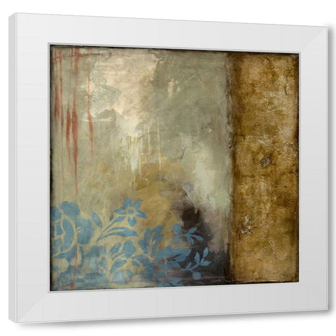 Patina III White Modern Wood Framed Art Print by Goldberger, Jennifer