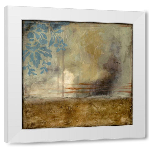 Patina V White Modern Wood Framed Art Print by Goldberger, Jennifer