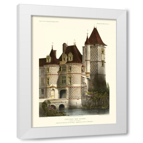 Petite French Chateaux X White Modern Wood Framed Art Print by Petit, Victor
