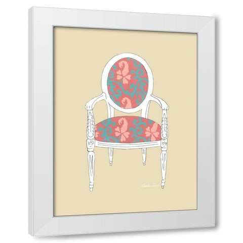 Decorative Chair IV White Modern Wood Framed Art Print by Zarris, Chariklia