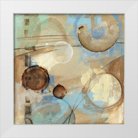 Celestial Study I White Modern Wood Framed Art Print by Meagher, Megan