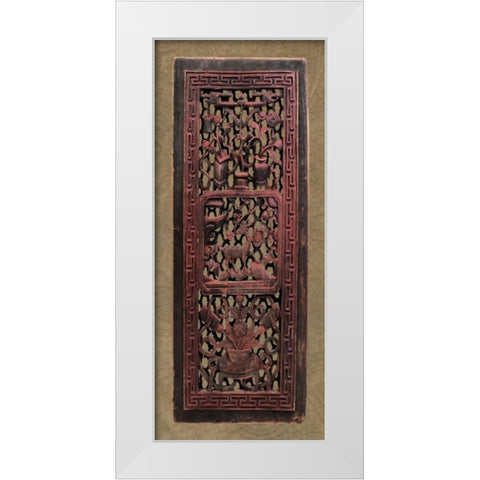 Antique Shoji Screen II White Modern Wood Framed Art Print by Vision Studio