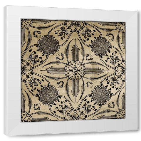 Intricate Detail I White Modern Wood Framed Art Print by Vision Studio