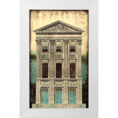 Architectural Illusion I White Modern Wood Framed Art Print by Vision Studio