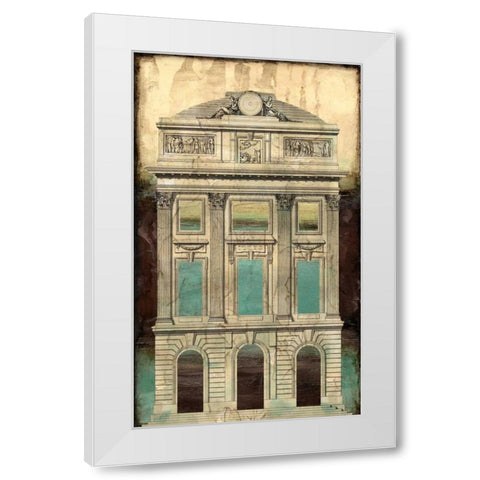 Architectural Illusion II White Modern Wood Framed Art Print by Vision Studio